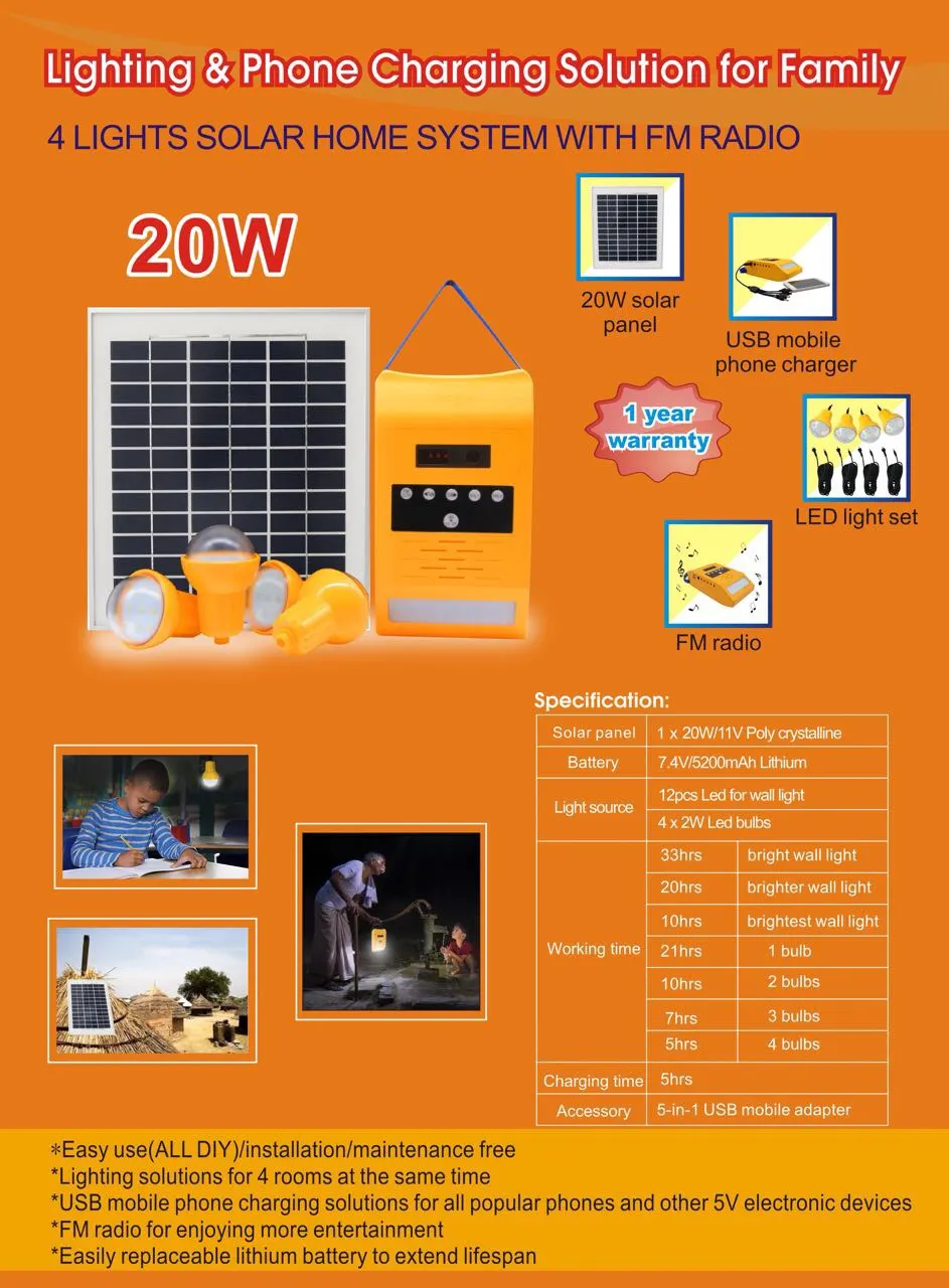 Lampu SEHEN Solar Power Pack 20W