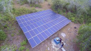 solar cell . panel surya off grid untuk pompa air